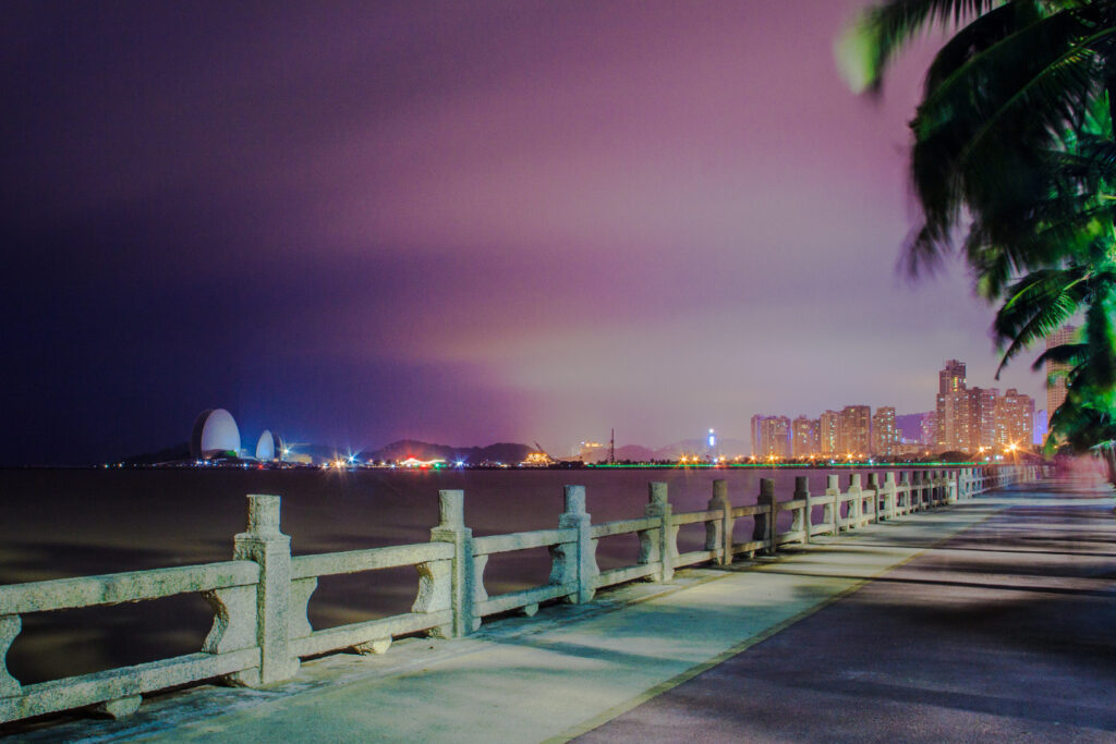View of the Zhuhai skyline from Lover's Road