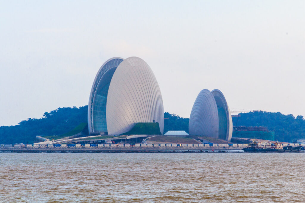 Daytime view of Zhuhai Opera House